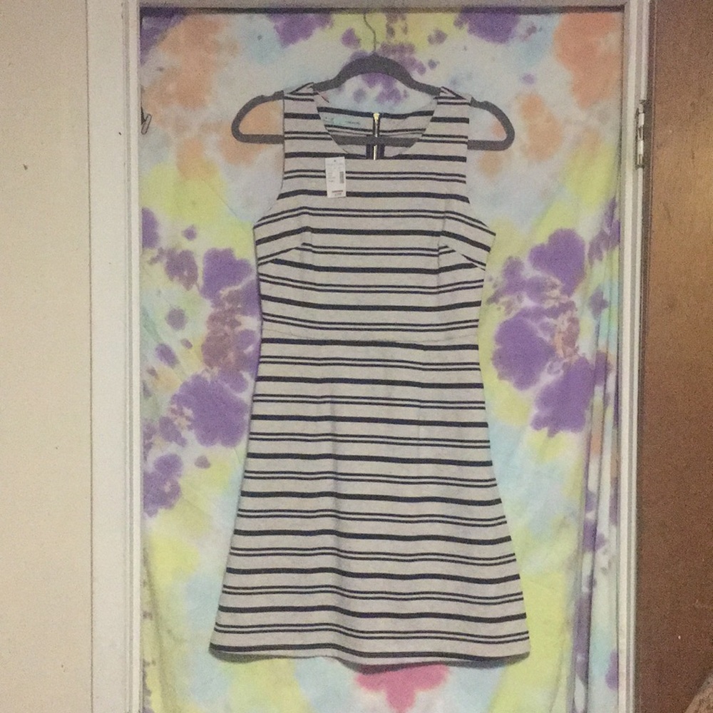 Black and white work dress